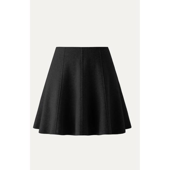 OGL Dresses & Skirts - OGL CashSoft High Waisted Flare Hem Mini Skirt - Black  XL